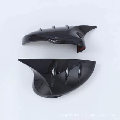 Civic rearview mirror reflector modification: Şüşə kənarı xromları/moldingləri - high-end-ox-horn-black-l