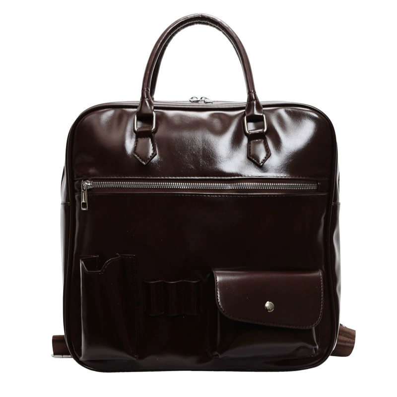 Capacious backpack, handheld bag, trend of season