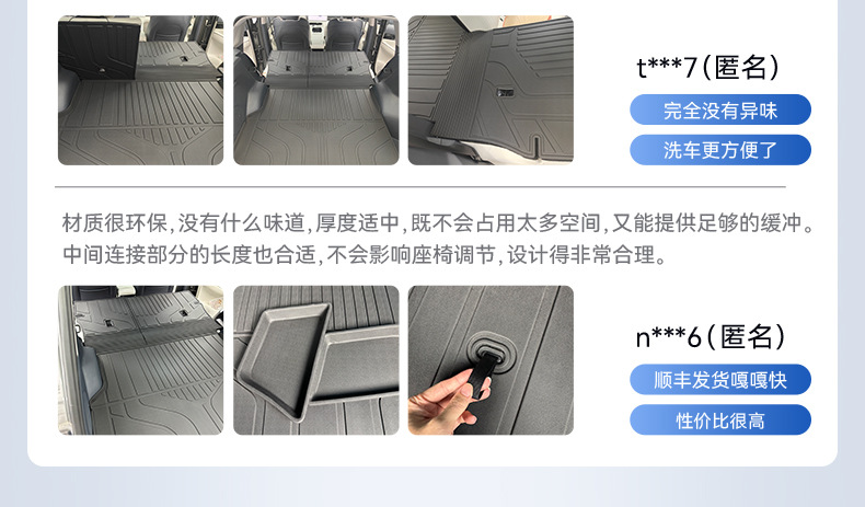 Suitable for Fang Cheng Bao Leopard 5 Trunk Mat, 25 Models Tpe Integrated Trunk Mat, Car Interior Modification Accessories