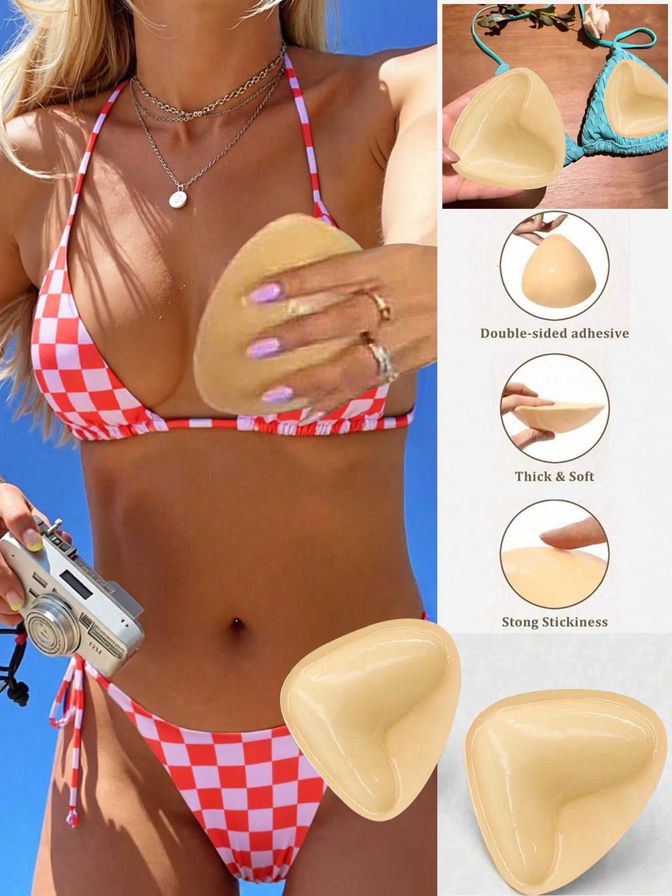 Dubbelzijdige driehoekige borstpads voor bhs en badmode_voghion.com