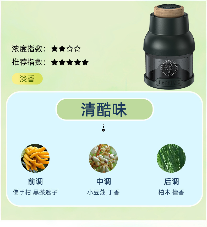 Car Perfume Fragrance Moe Series Car Home Universal Decoration Odor Removal Lasting Ocean Flavor Fragrance High-end Fragrance
