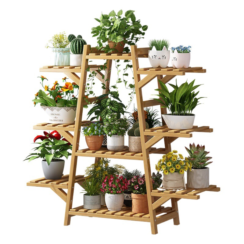 Estante de plantas de varios niveles para salón o balcón, apto para suculentas, diseño moderno