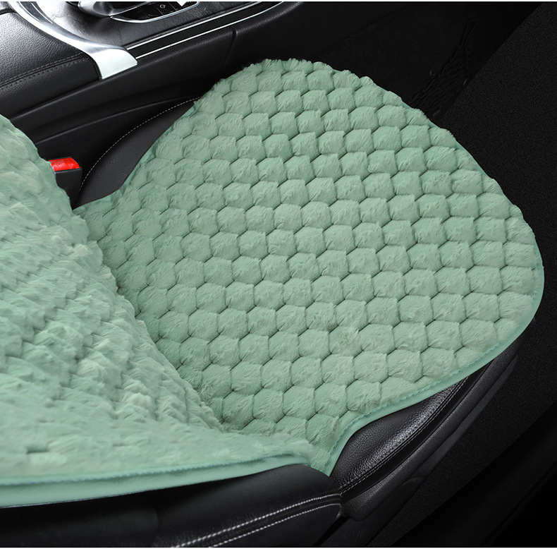 Winter Plush Car Seat Cushion Single Piece Rear Universal Warm Non-Slip