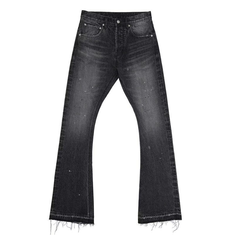 Men's Trendy High Street Flared Jeans, Washed Stretch Slim-Fit Long Pants, 2026 Spring New European and American Style Bell-Bottom Pants Men's Trendy High Street Flared Jeans, Washed Stretch Slim-Fit Long Pants, 2026 Spring New European and American Style Bell-Bottom Pants