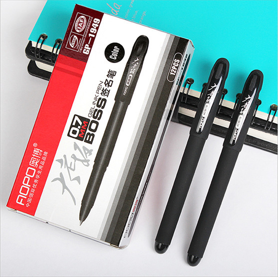 Aobo 1220 Big Boss Gel Pen Large Capacity 1.0mm Business Sign Pen Coarse Pen for Office