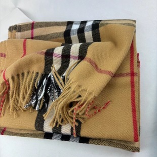 New Plaid Cashmere Scarf Japanese and Korean Warm Neck Scarf Fashion Tassel Autumn and Winter Scarf Shawl