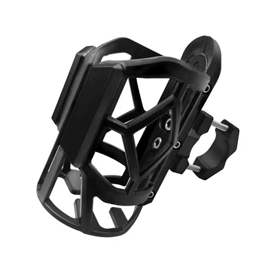 Cross-border motorcycle modified water bottle holder, alloy nylon plastic electric vehicle water bottle rack, motorcycle touring water cup holder (Motosiklet ləvazimatları və aksesuarları) - black-high-quality-motorcycle-water-bottle-holder