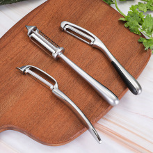 食品级不锈钢削皮刀南瓜刨厨房锌合金家用削皮器刮皮刀去皮刨皮刀