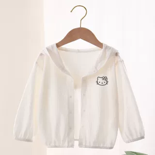 儿童薄款防紫外线外套新款防晒服夏季防晒衣连帽男童竹纤维