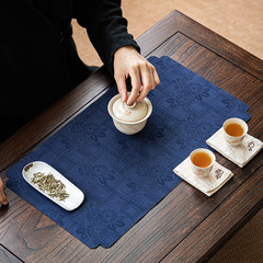 干泡茶席防水布墊茶几桌布茶台配件茶盤功夫茶具茶巾茶布禪意布藝