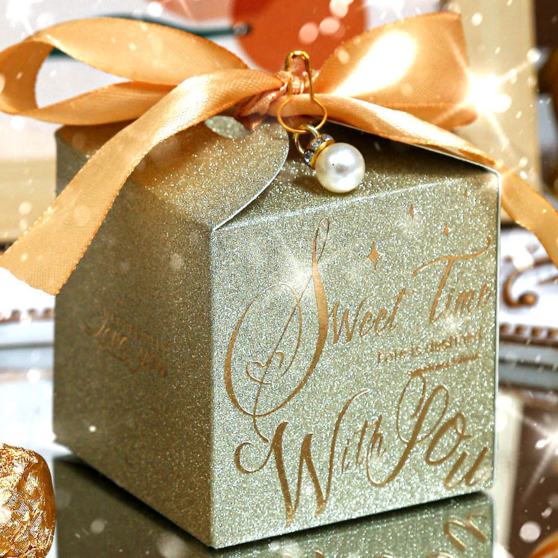 Wedding candy box new starry creative advanced European engagement wedding gift box candy box empty box