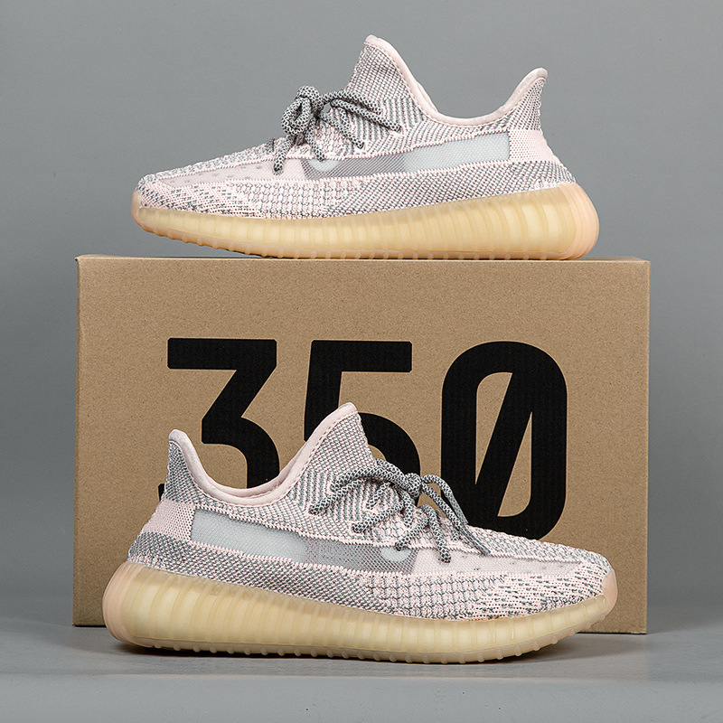 Putian Coco zapatos 2023 verano nuevo 350v2 volando tejido transpirable hombres y mujeres pareja zapatos palomitas zapatos para correr hombres