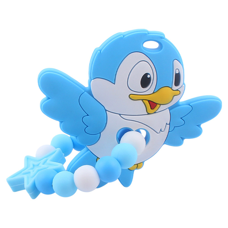 Suministros para bebés de dibujos animados animal León perro mordedor creativo bebé de silicona mordedura molar teether pulsera juguete