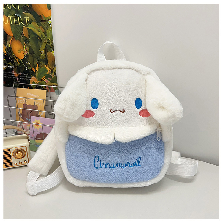 Sanrio bolsas de peluche Melody mochila bolsas de dibujos animados para niños Kapibara juguetes de peluche mochila exterior