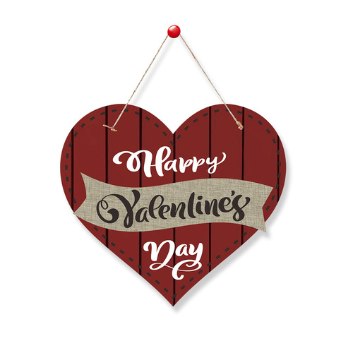 Cross-border Valentine's Day Party Decoration Love Sign Happy Valentine's Day Door Sign Wholesale Customization