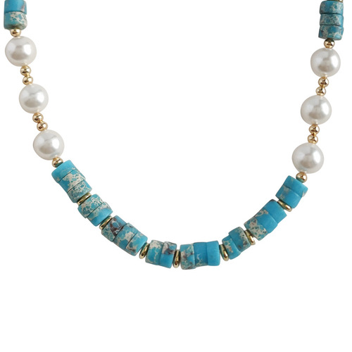 New Chinese style high-end 2024 natural stone necklace retro national style personalized clavicle chain temperament versatile neck necklace for women