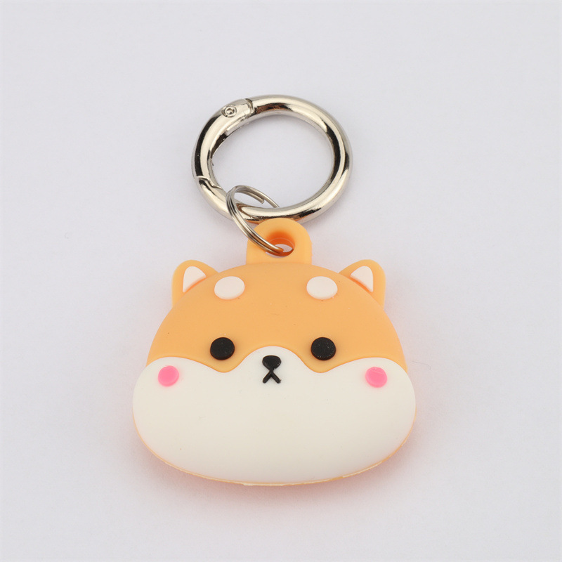 밝은 색상의 시바견 머리