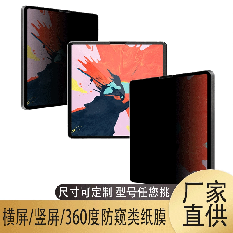 Оптовая индивидуальная антишпионская защитная пленка для iPad 11-дюймов/12,9-дюймов, 180 градусов, 360-градусная антишпионская защитная пленка для письма