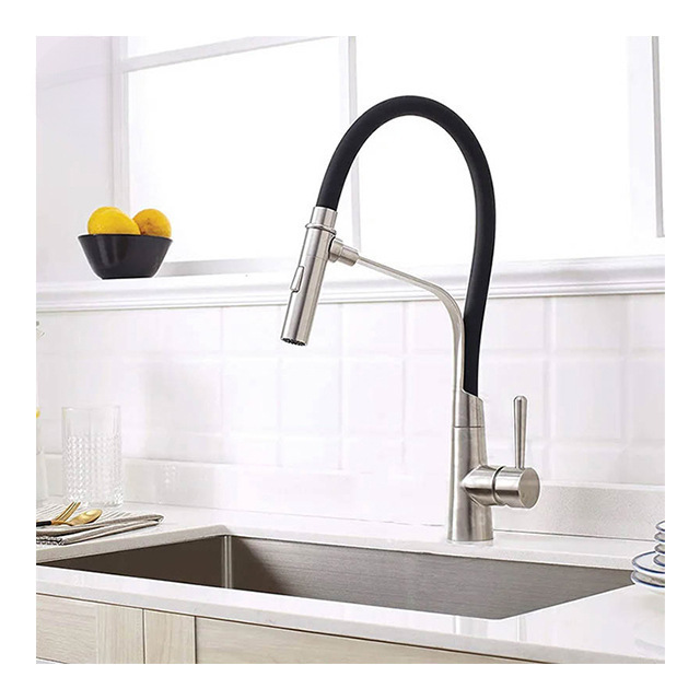 Silicone Hose Pull Out Commercial Kitchen Faucet Kitchen Sink Faucet