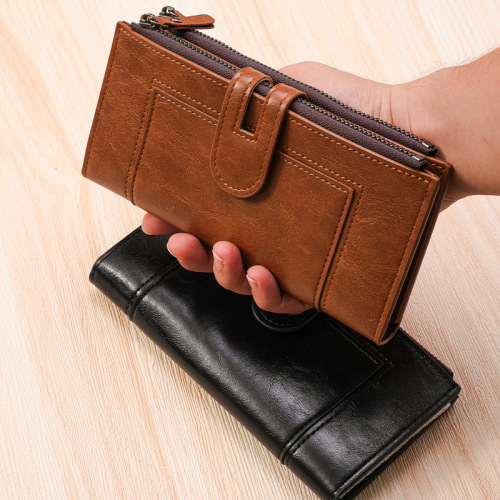 Long-handled women's wallet fashionable phone bag PU leather multi-card slot handbag slim wallet
