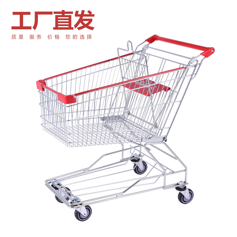 超市手推车理货车商场购物车仓库工厂家用便利店买菜车儿童小推车