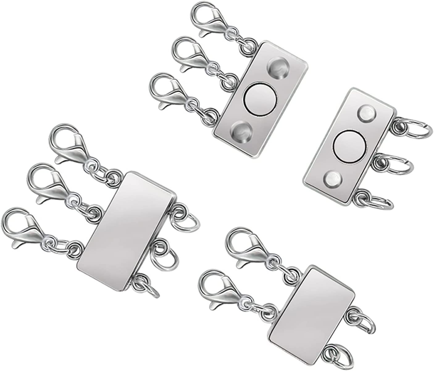 2 filas 3 filas collar hebilla pulsera hebilla oro plata multi-capa joyería hebilla al por mayor image 10