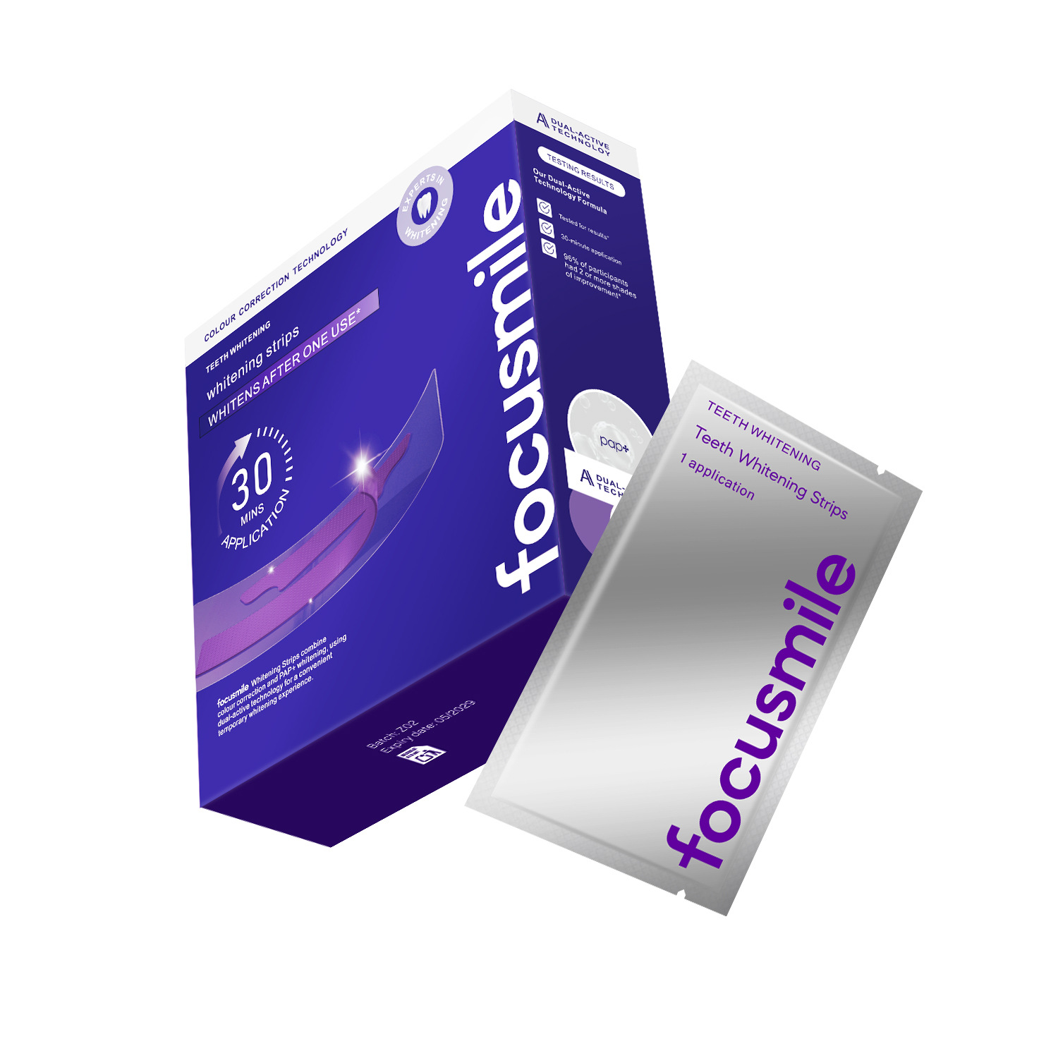 Focusmile púrpura pasta de dientes ventas transfronterizas v34 color blanqueador pasta de dientes