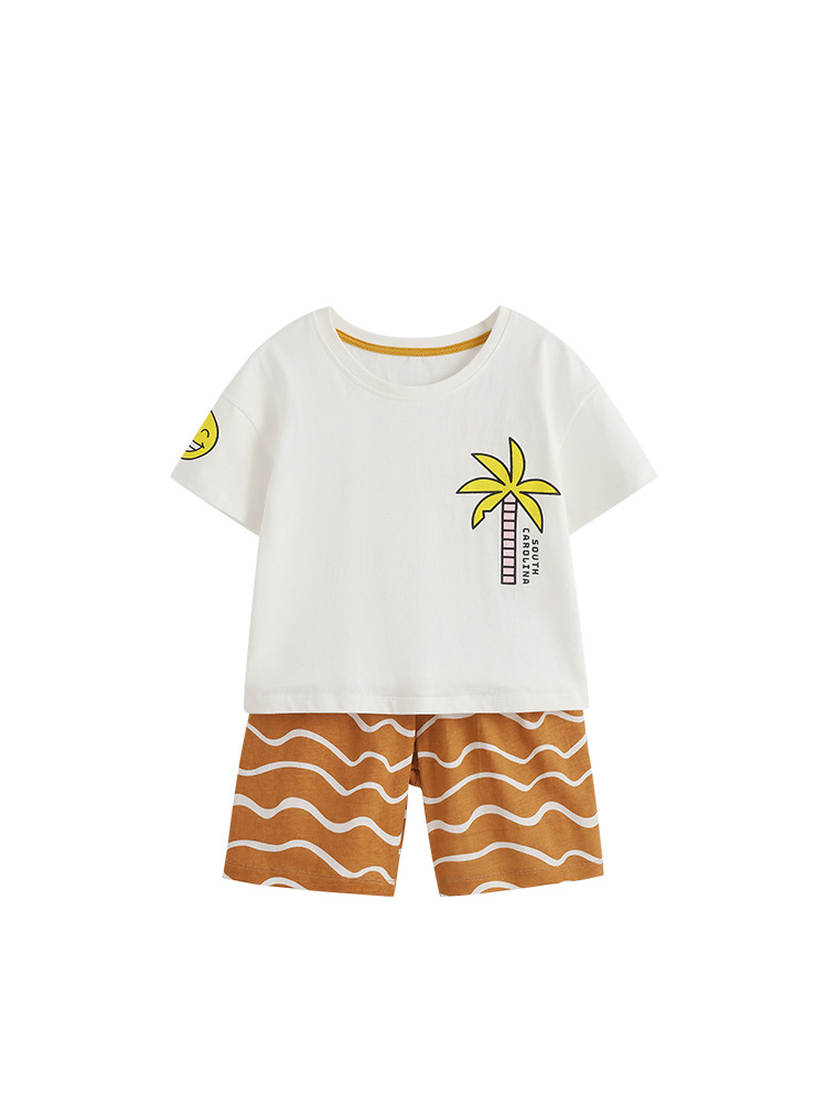 Malwee transfronterizo de dos piezas para niños, ropa de verano, nueva camiseta, chico guapo, conjunto casual para niños europeos y estadounidenses image 5