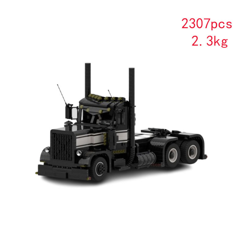 Cross-border Hot-selling In-stock MOC-32873 Small Particle Assembly Building Block Toy Trailer Transport Educational_voghion.com