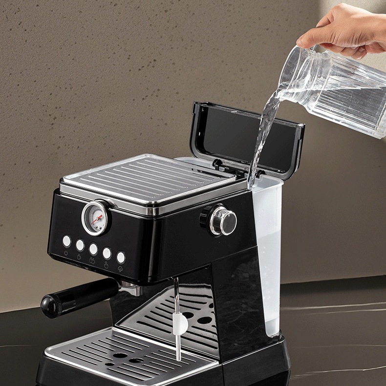Máquina de café semiautomática italiana transfronteriza, extracción de alta presión, máquina de café espresso doméstico, bomba de espuma de leche, máquina de café a presión