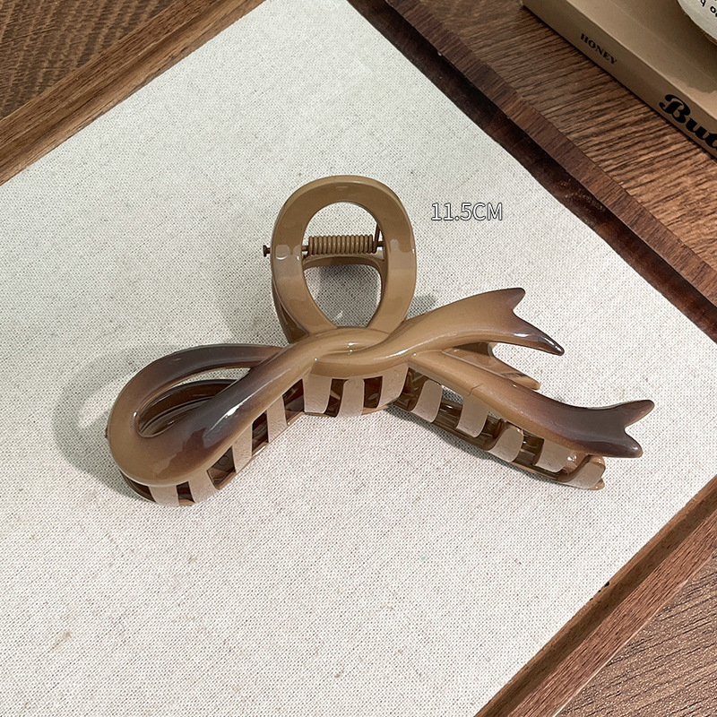 Gran clip de tiburón esmerilado acrílico simple horquilla tocado volumen gran horquilla de alto grado accesorios para el cabello al por mayor