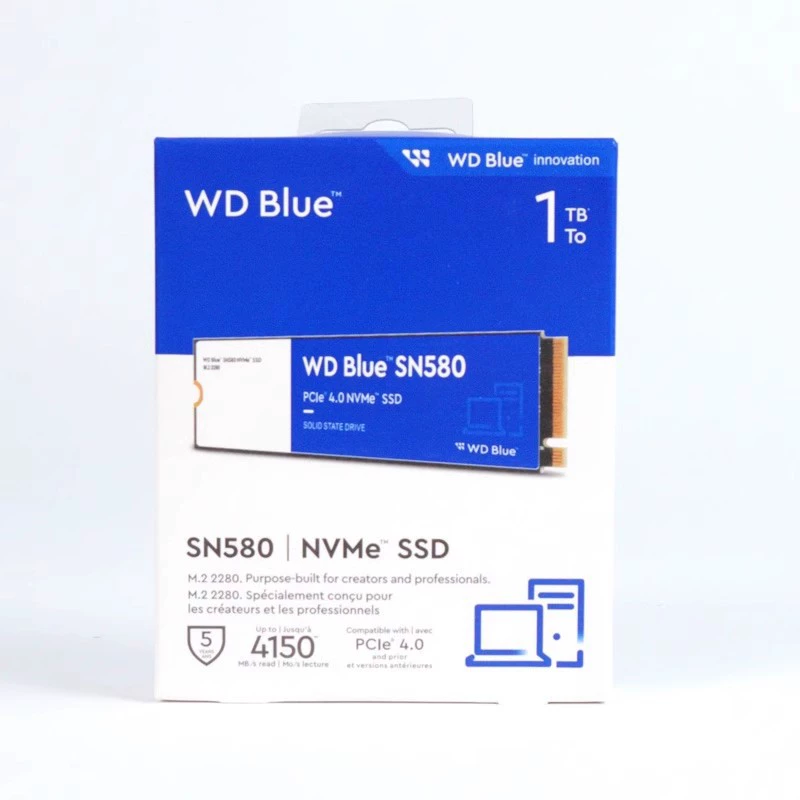 WD/西部数据 Blue SN580 500GB Solid State Drive Desktop Notebook SSD Western Digital Blue Disk