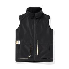 酷似棉双面穿休闲砍肩马夹广告衫团队工作服加厚立领马甲印字