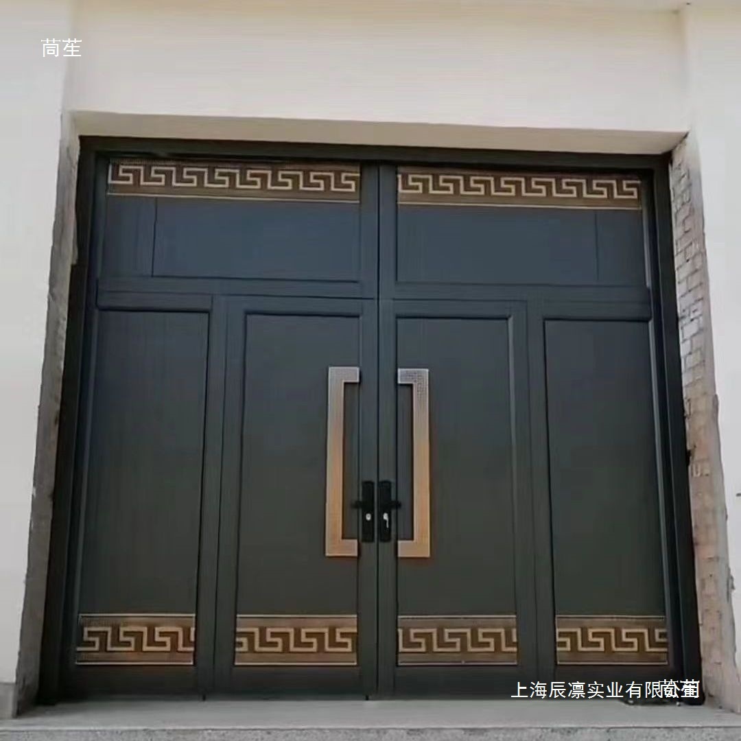 大门大进户门铁门双开门大门对开门中式农村复古烤漆自建房