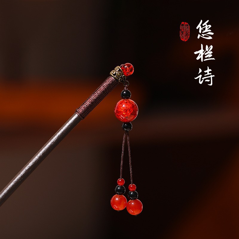 Nuevo estilo chino flange flores alfileres de cabello de alta calidad mujer cabeza trasera alfileres de cabello chino cheongsamos alfileres de cabello tocado