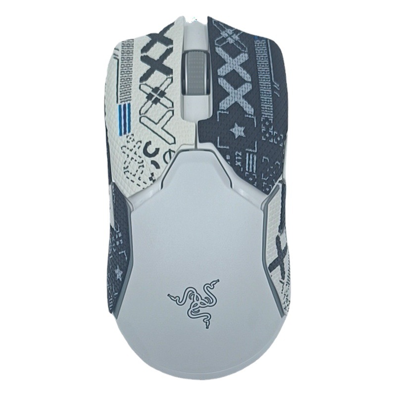 Adecuado para la versión con cable de Thunder Snake Viper 8K versión inalámbrica Ultimate mouse etiqueta antideslizante con estampado de veneno Mini etiqueta antideslizante