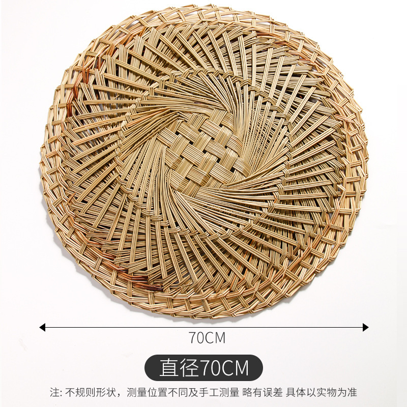 Al por mayor bolos al vapor almohadilla de aguja de pino almohadilla de hierba redonda tejida a mano cabeza de bolos al vapor cojín de jaula pequeña cojín de bolos de paleta