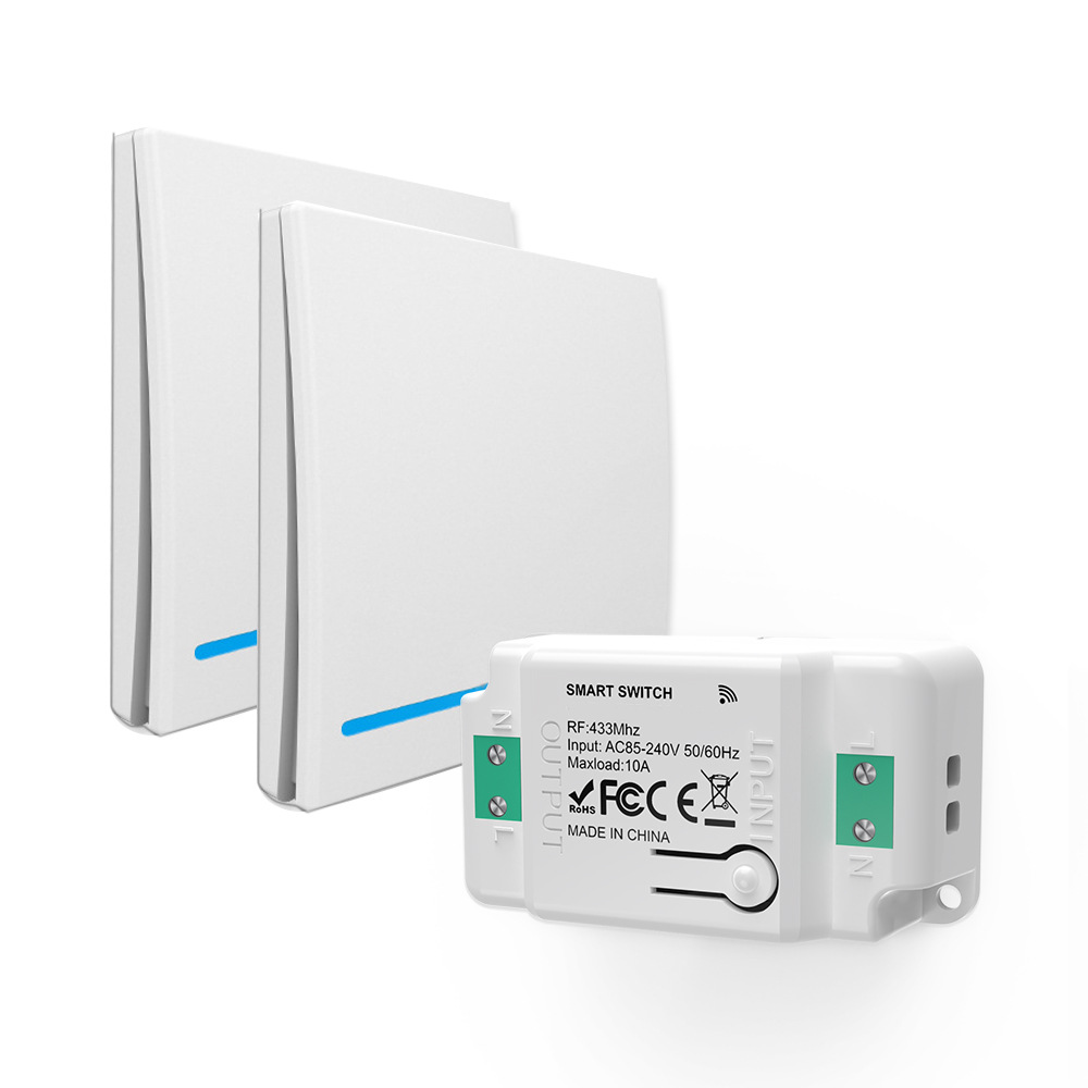 无线遥控开关RF433通断器随意贴远程操控制楼梯上下开关