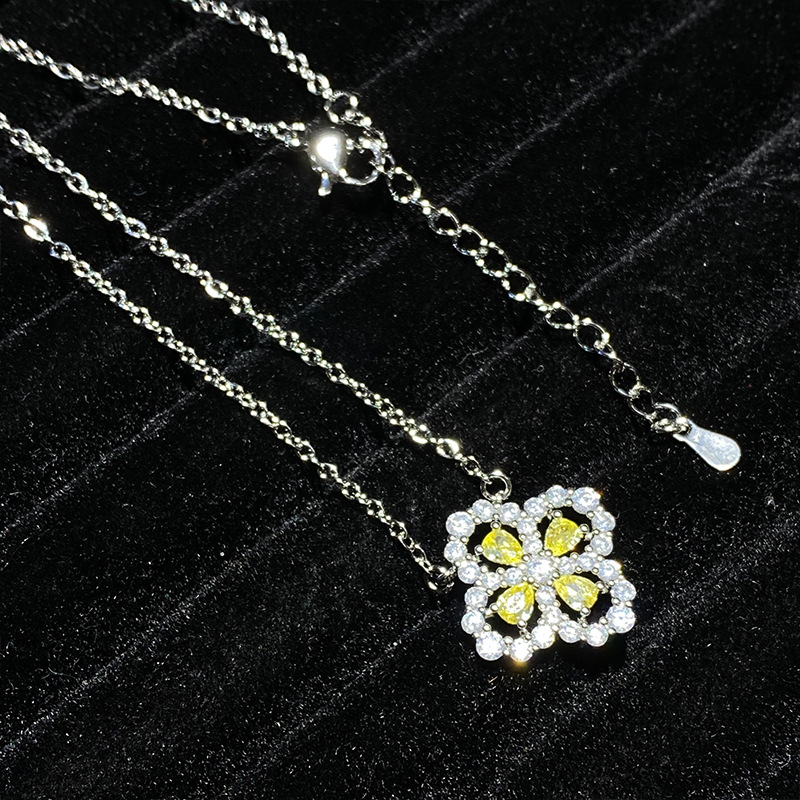 Mdalo Classic Rainbow Four-Leaf Clover Earrings for Women, 18K Plated, Simple Inlaid with Bright Zirconium Diamonds, Compact Multi-Color Set