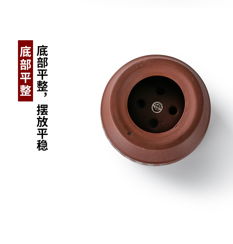 Aizhongtang Ceramic Moxibustion Jar with Gua Sha Massage Function Purple Clay Portable Home Warming Device specifications