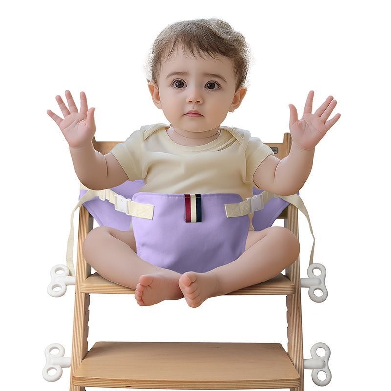 New Baby Foldable Baby Dining Chair Bag Child Seat Stool Safety Strap Eating Fixed Belt