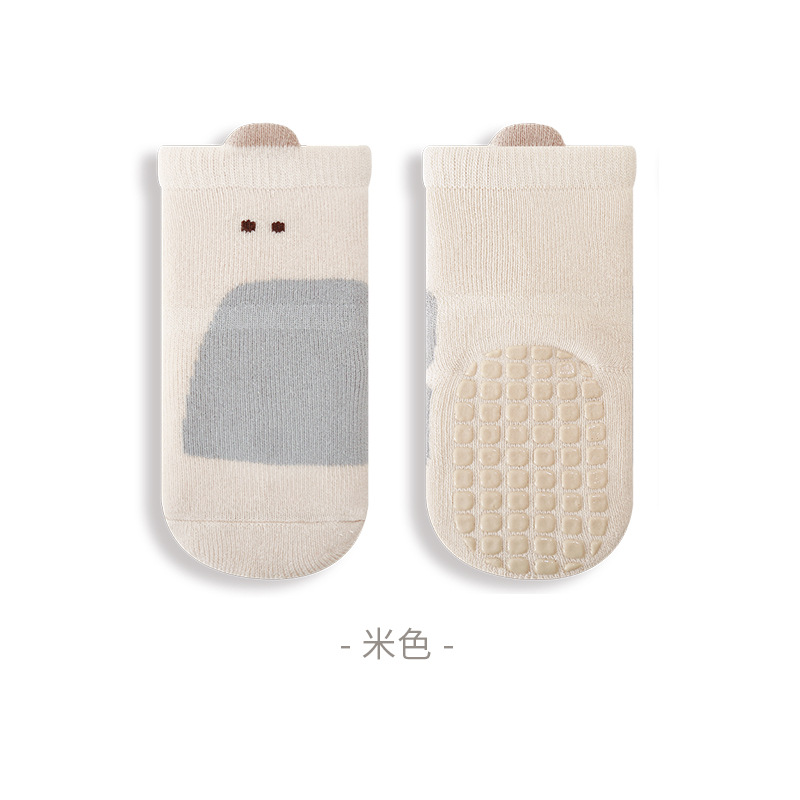 Calcetines de piso para bebés Otoño e Invierno engrosados Terry cálido interior antideslizante dispensación Bebé Niños Niñas niño calcetines de media pantorrilla