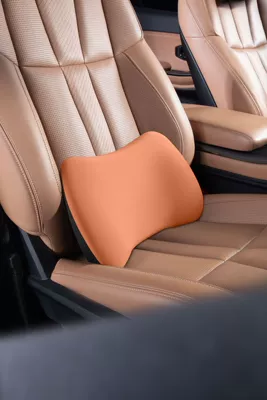 pillow, luxury and comfortable massage neck — Waist support - emma-orange-single-lumbar-support-pillow