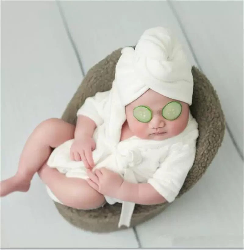 Детская фотокостюмированная одежда Baitian Babies Cute Photo Half-year-year-old Photo Art Photography Topic Photo Clothing