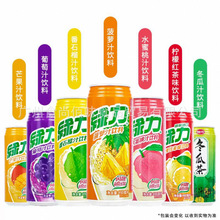 批发台湾原装进口绿力水果味饮料夏日石榴汁饮品480ml 24罐一箱