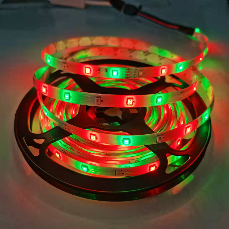 Street stall night market light LED light strip 12V 2835 RGB set adhesive waterproof colored light strip blister set