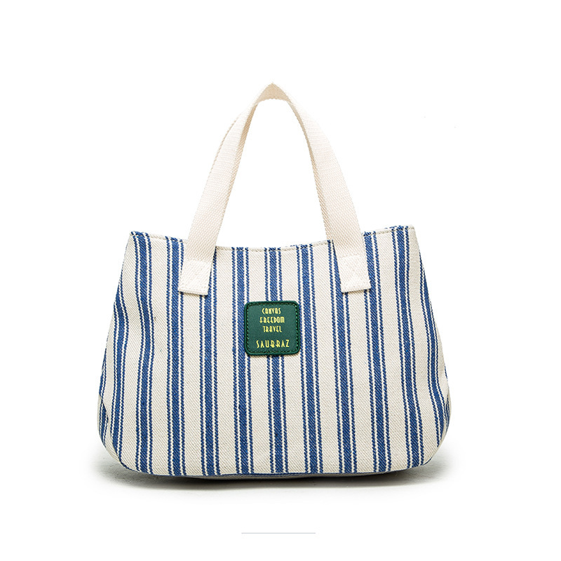 Big Sale Special Canvas Handbag Striped Bag Dropshipping at a Loss Big Sale Special Canvas Handbag Striped Bag Dropshipping at a Loss