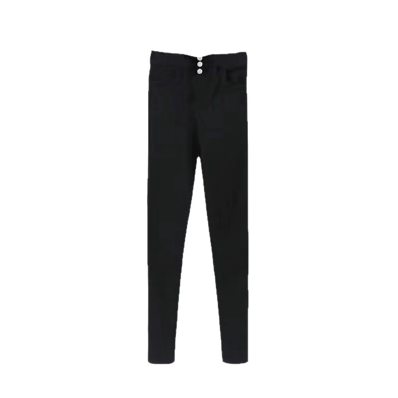 2024 invierno ropa exterior más terciopelo engrosamiento cintura alta elástico leggings adelgazantes pantalones de pies al por mayor de fábrica image 7