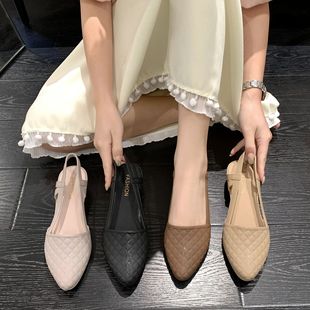 Летние сандалии, универсальная повседневная обувь с заостренным носом, подходит для импорта, 2023, в корейском стиле