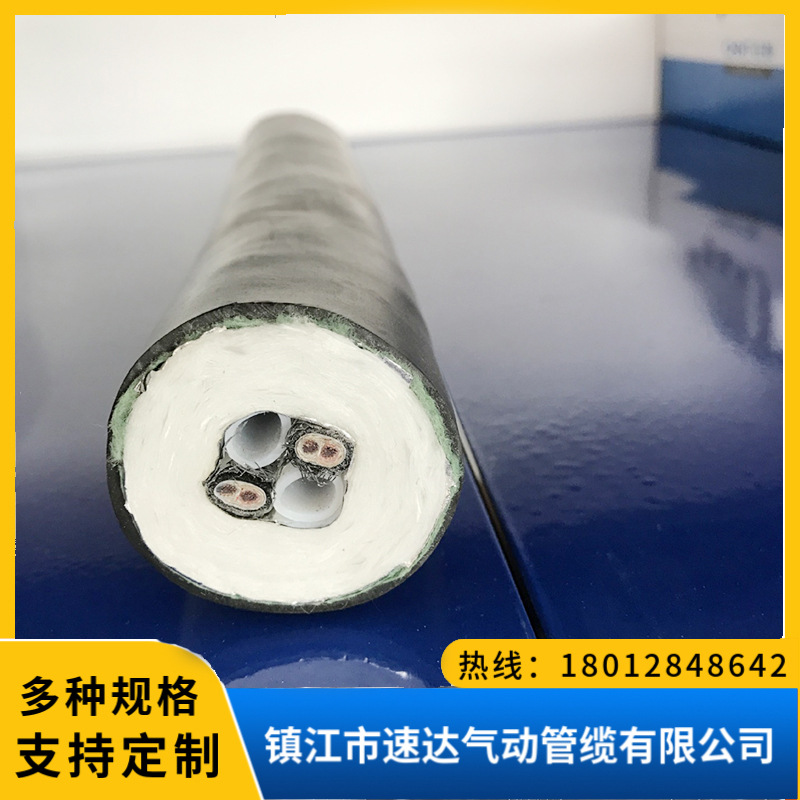 双芯双伴热管线 高温伴热管缆